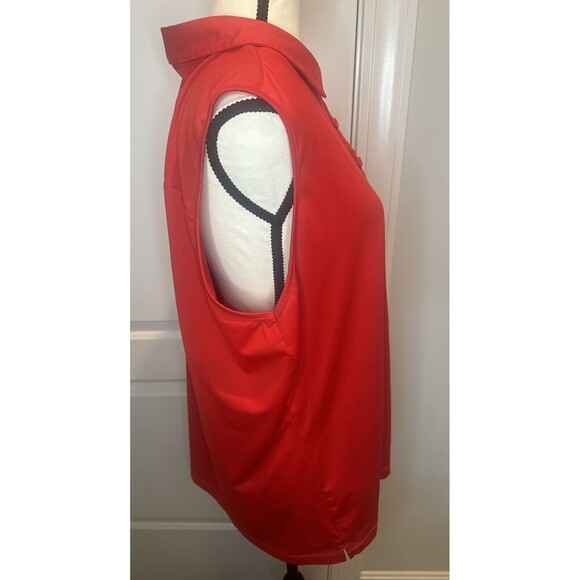 EP Pro Tour Tech Sleeveless Women’s RED Golf Shirt Polyester Spandex SZ 1X - Picture 4 of 8